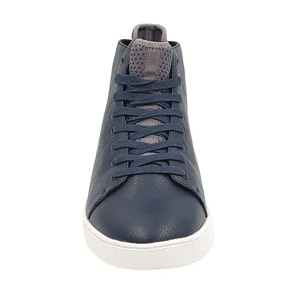 Kingside Men William High Top Fashion Sneakers Size US 9M Navy Blue Faux Leather