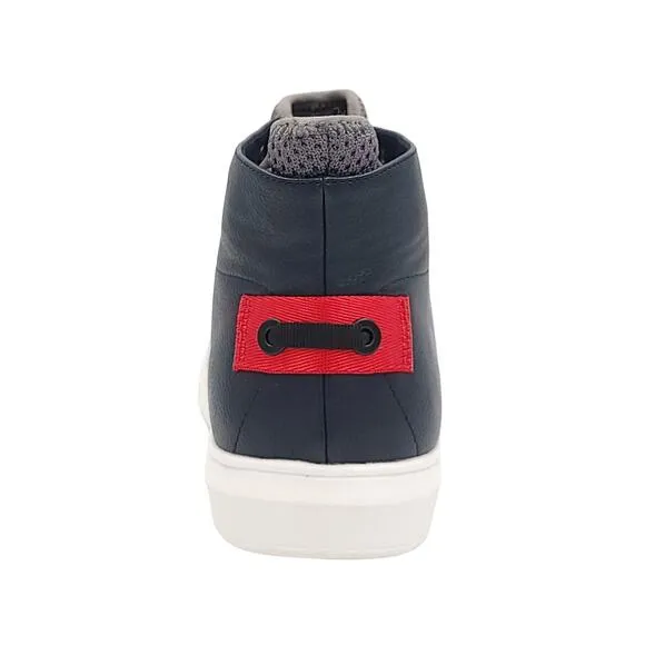 Kingside Men William High Top Fashion Sneakers Size US 9M Navy Blue Faux Leather