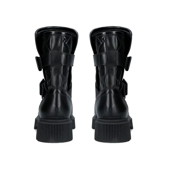 Kurt Geiger London Kingston Quilted Moto Boots, Black, Size EU 36.5 New w/o Box