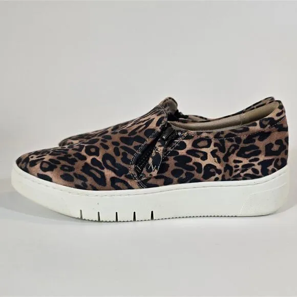 L Naturalizer Women Hawthorn Leopard Fashion Sneakers Size 7 Cheetah Platform