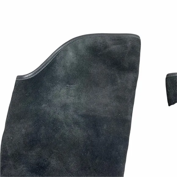 LA CANADIENNE Black Suede Over The Knee Boots 6.5
