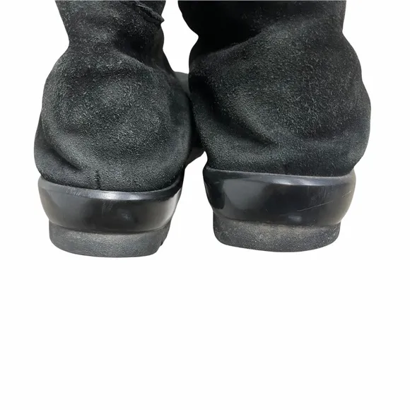LA CANADIENNE Black Suede Over The Knee Boots 6.5