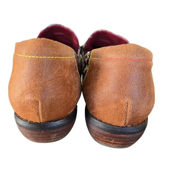 L'ARTISTE Klasik Python Loafers EU 40 US 9 UK 7 Tassel Multicolor Leather EUC!