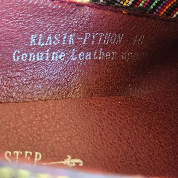 L'ARTISTE Klasik Python Loafers EU 40 US 9 UK 7 Tassel Multicolor Leather EUC!