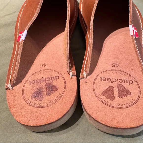 Leather Duckfeet BLÅVAND Mule
