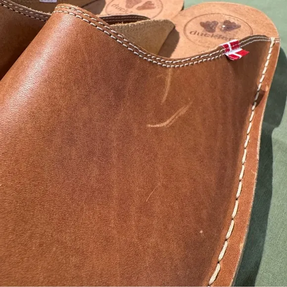 Leather Duckfeet BLÅVAND Mule