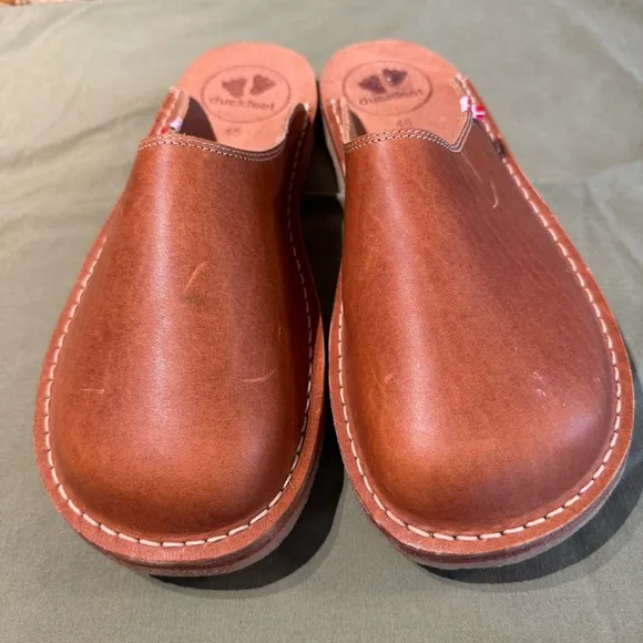 Leather Duckfeet BLÅVAND Mule
