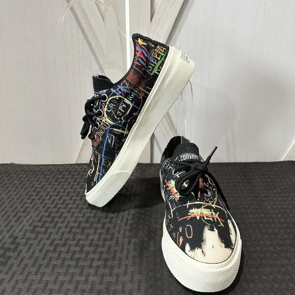 Limited Edition Converse X Basquiat Skid Grip Low Top Sneakers