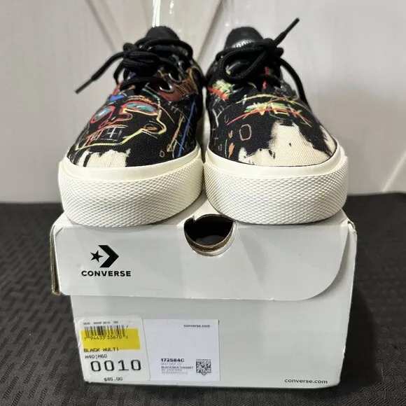 Limited Edition Converse X Basquiat Skid Grip Low Top Sneakers