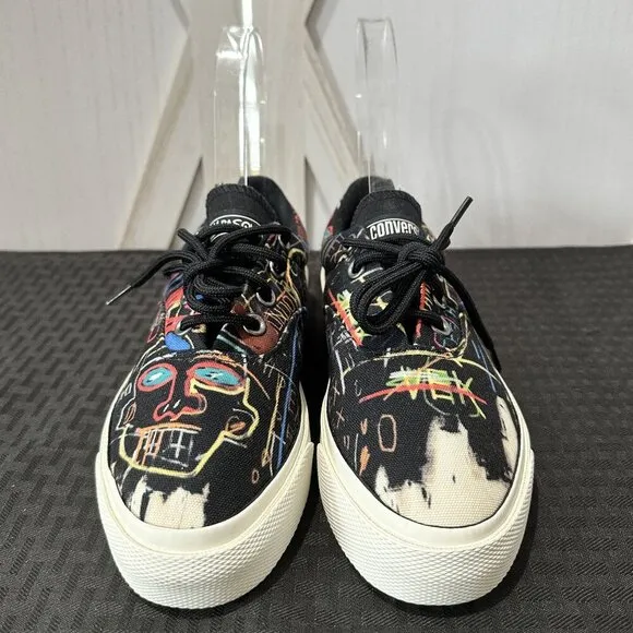 Limited Edition Converse X Basquiat Skid Grip Low Top Sneakers