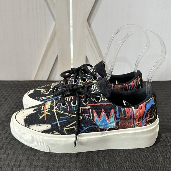 Limited Edition Converse X Basquiat Skid Grip Low Top Sneakers