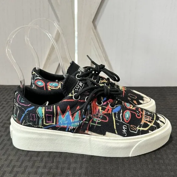 Limited Edition Converse X Basquiat Skid Grip Low Top Sneakers