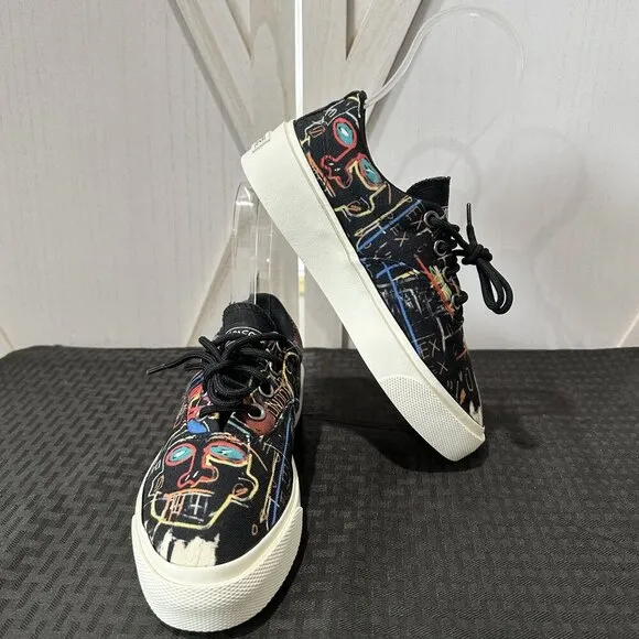 Limited Edition Converse X Basquiat Skid Grip Low Top Sneakers