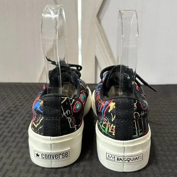 Limited Edition Converse X Basquiat Skid Grip Low Top Sneakers