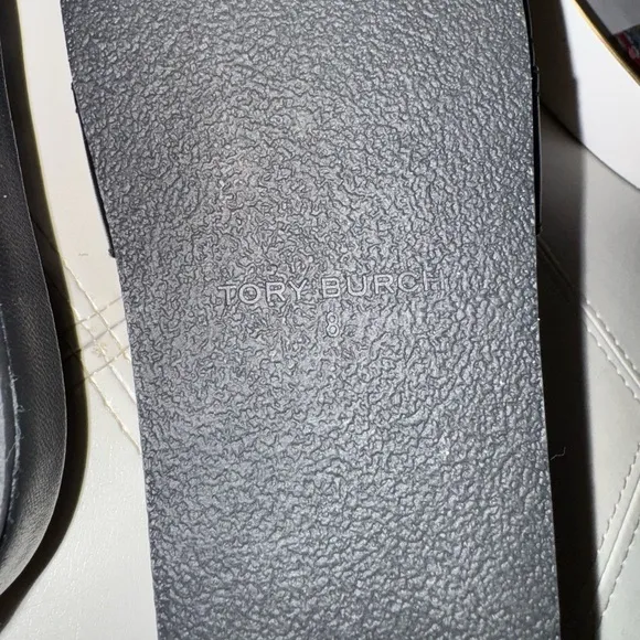 Limited Edition Tory Burch Everly Anatomic Lug Paris Nappa Slides Size 8 New