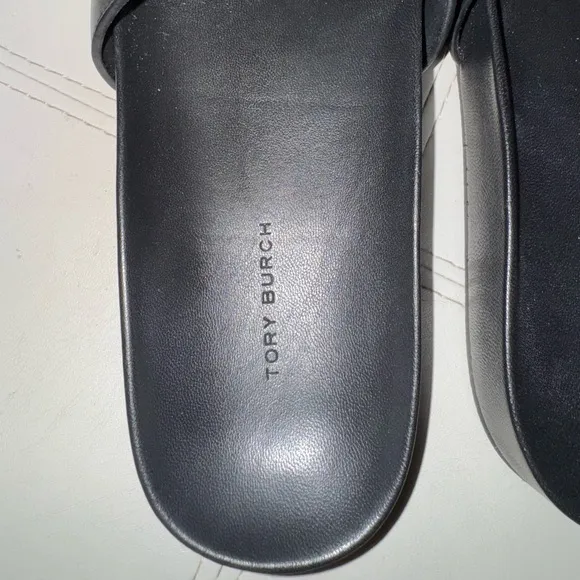 Limited Edition Tory Burch Everly Anatomic Lug Paris Nappa Slides Size 8 New