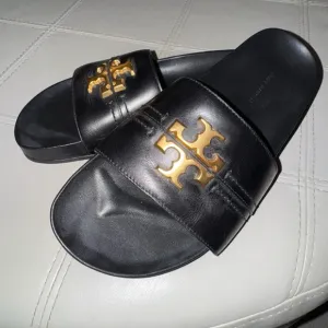 Limited Edition Tory Burch Everly Anatomic Lug Paris Nappa Slides Size 8 New