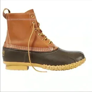 L.L Bean Boot Original 8 inch Leather Duck Boot Size 6M