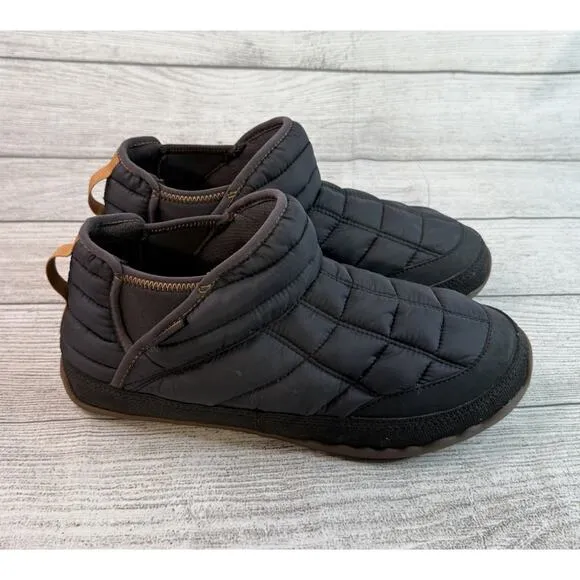 L.L. Bean Men’s Mountain Classic Quilted Ankle Boots II Black Slip On Size 9
