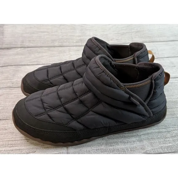 L.L. Bean Men’s Mountain Classic Quilted Ankle Boots II Black Slip On Size 9