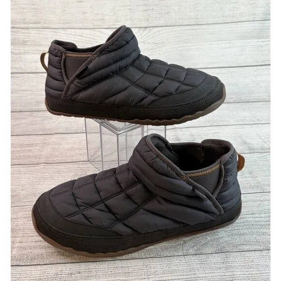 L.L. Bean Men’s Mountain Classic Quilted Ankle Boots II Black Slip On Size 9