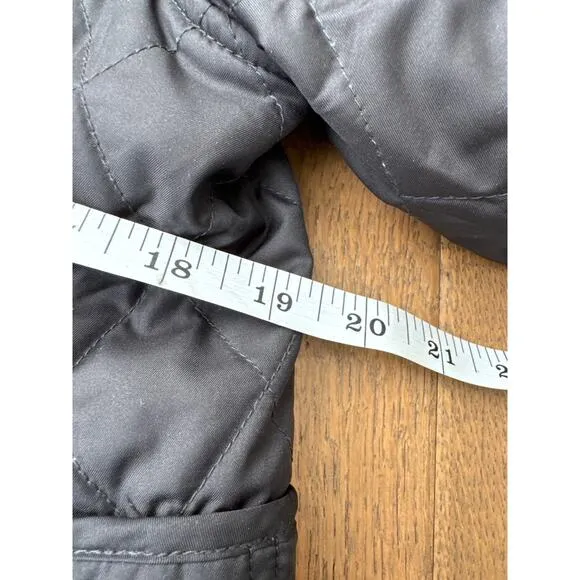 L.L. Bean Plaid Quilted Riding Jacket Gorpcore black chore coat Womens S