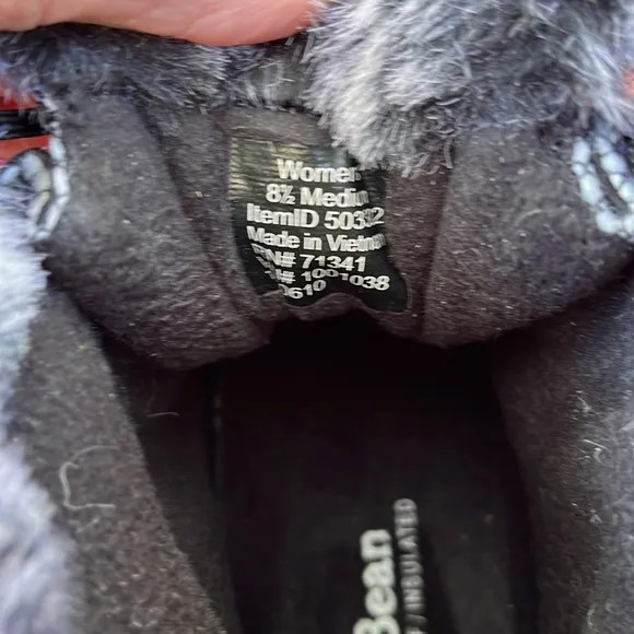 LL bean waterproof and insulation quilted boots