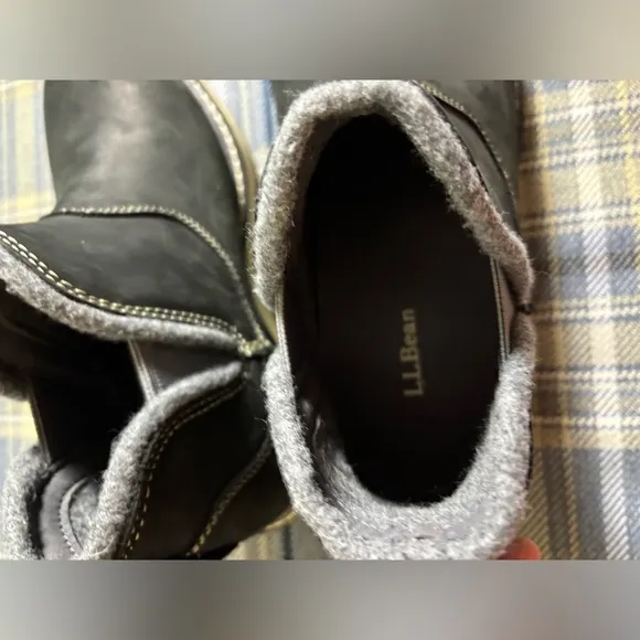 L.L. Bean Women’s 8 Wide Black Leather Stonington Pull On Chelsea Ankle Boots