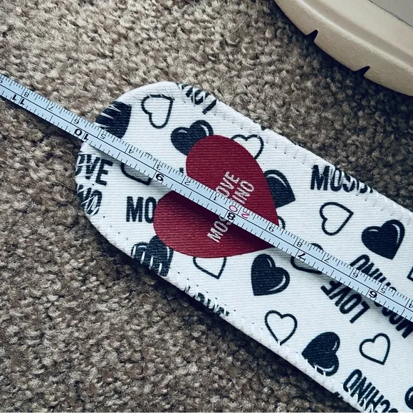 LOVE MOSCHINO Mixed Media Fashion Sneakers Size 38 EU