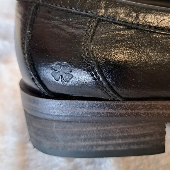 Lucky Brand Floriss Penny Loafers Flats Tailored Black Leather Women's Size 8.5