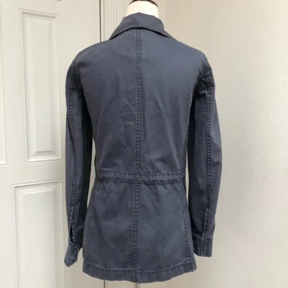 MADEWELL Gray Fleet Oversized Utility Jacket Small