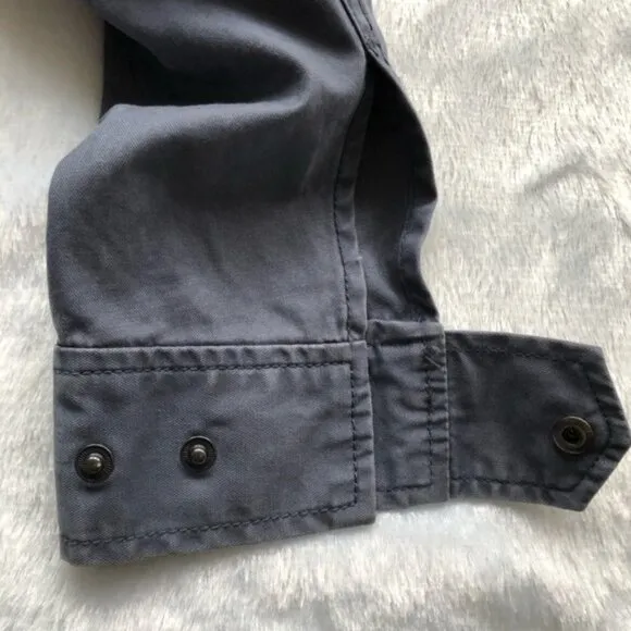 MADEWELL Gray Fleet Oversized Utility Jacket Small