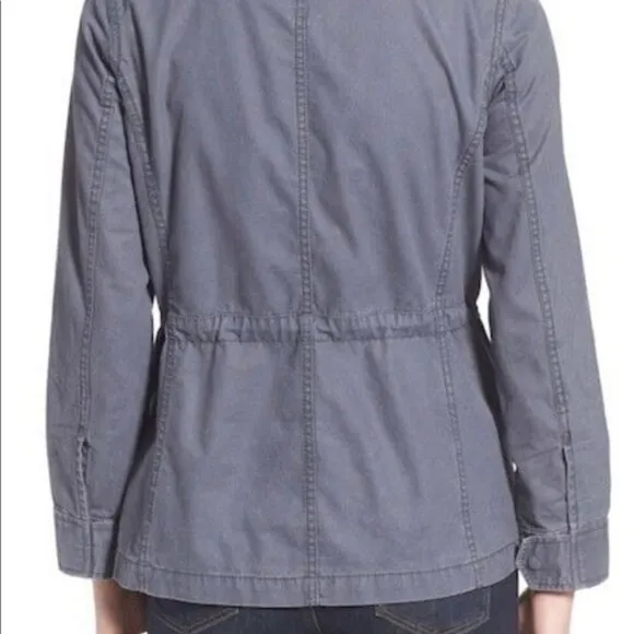 MADEWELL Gray Fleet Oversized Utility Jacket Small