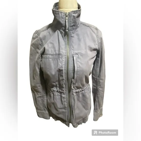 Madewell Gray Fleet Oversized Utility Jacket Women's Small Preppy Outerwear