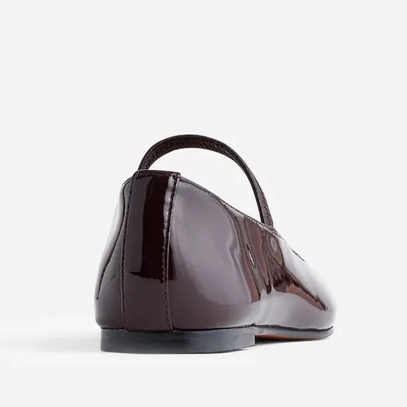 Madewell The Greta Ballet Flat in Dark Plum Size 8 NWOB