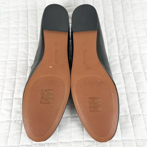 Madewell The Remy Mary Jane Flat in True Black Size 11