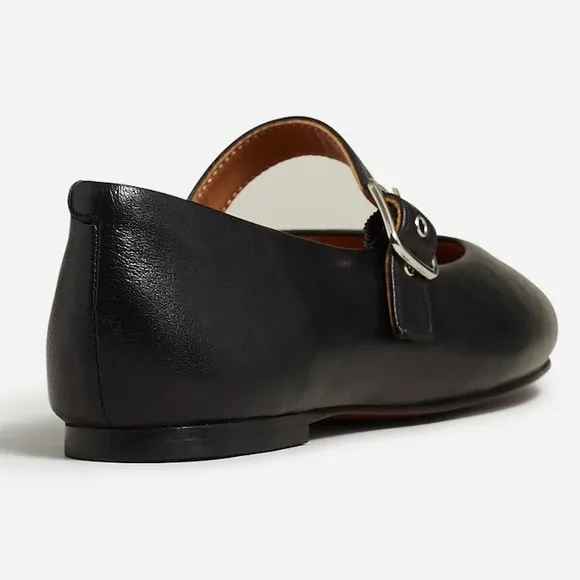 Madewell The Remy Mary Jane Flat in True Black Size 11