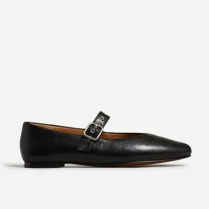 Madewell The Remy Mary Jane Flat in True Black Size 11