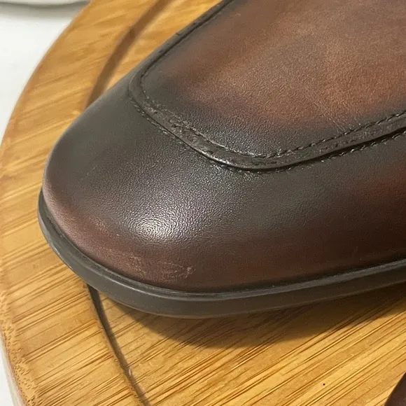 Magnanni Ramiro Leather Penny Loafer Brown Comfort Dress Shoe Size 10.5