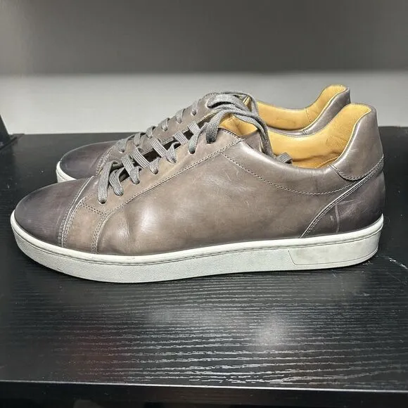 Magnanni Elonso Lo Mens Gray Leather Fashion Sneakers Shoes Mens Size 12