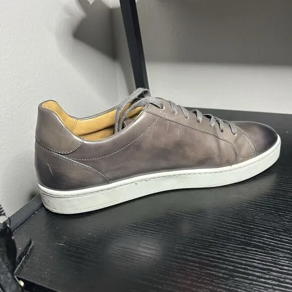 Magnanni Elonso Lo Mens Gray Leather Fashion Sneakers Shoes Mens Size 12