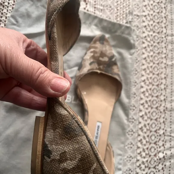 Manolo Blahnik Brown Flats Elegant Loafers