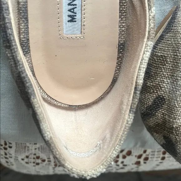 Manolo Blahnik Brown Flats Elegant Loafers