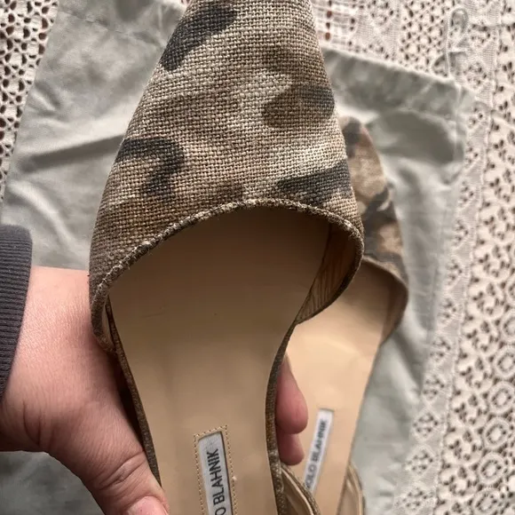 Manolo Blahnik Brown Flats Elegant Loafers