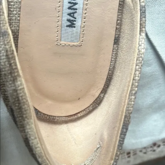 Manolo Blahnik Brown Flats Elegant Loafers