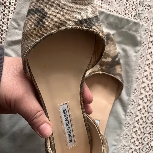 Manolo Blahnik Brown Flats Elegant Loafers