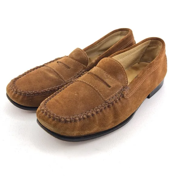 Maraolo Brown Leather Slip on Loafers EUR 39