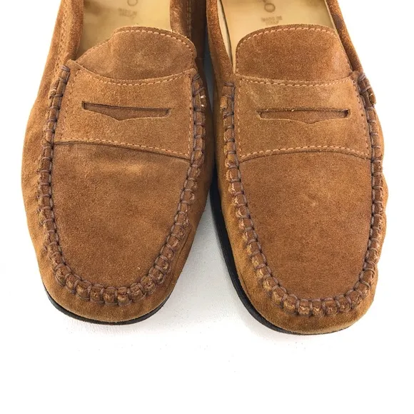 Maraolo Brown Leather Slip on Loafers EUR 39
