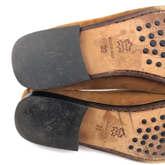 Maraolo Brown Leather Slip on Loafers EUR 39