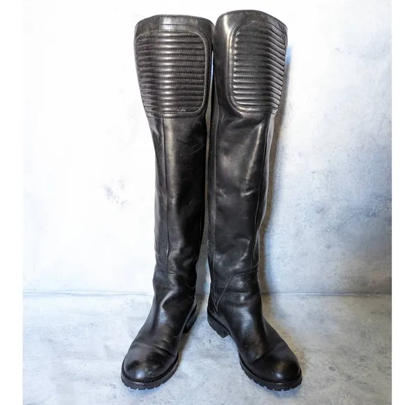Marc by Marc Jacobs Leather Over The Knee Easy Rider Boot in Black, Size 37